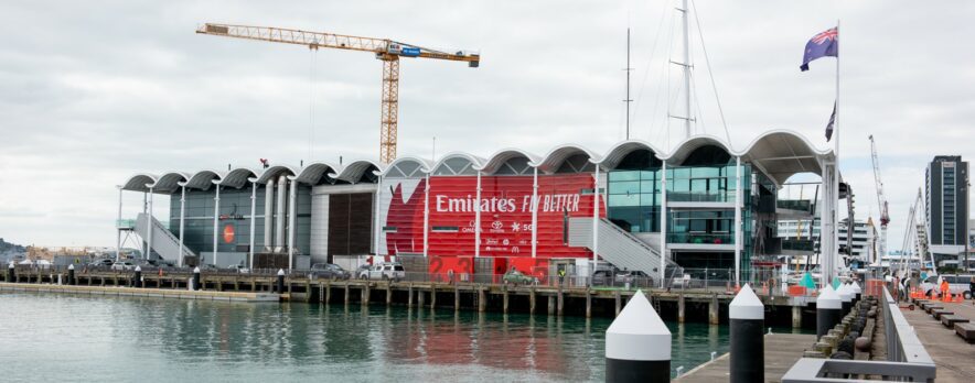 Flexible Solar Panels Installed at the Emirates Team New Zealand base.